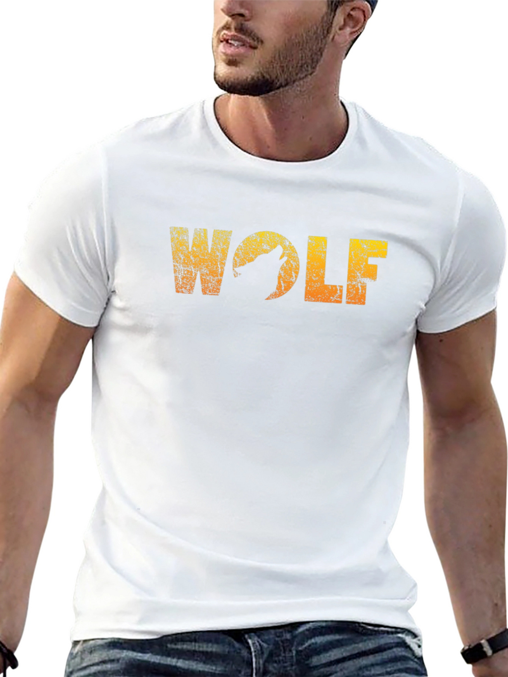 Wolf Graphic Black T-Shirt