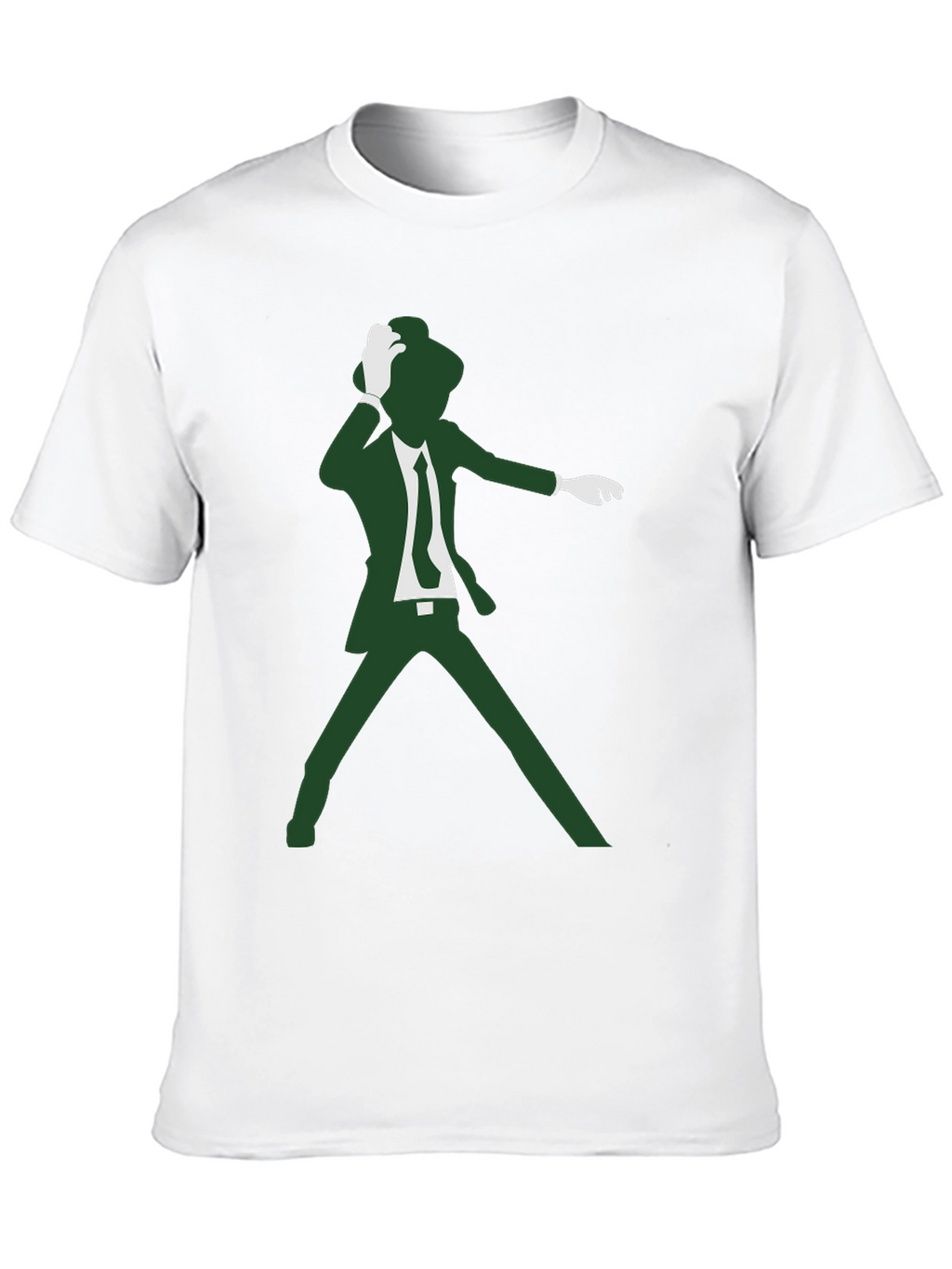Retro Dancer Graphic Tee - Black Cotton T-Shirt