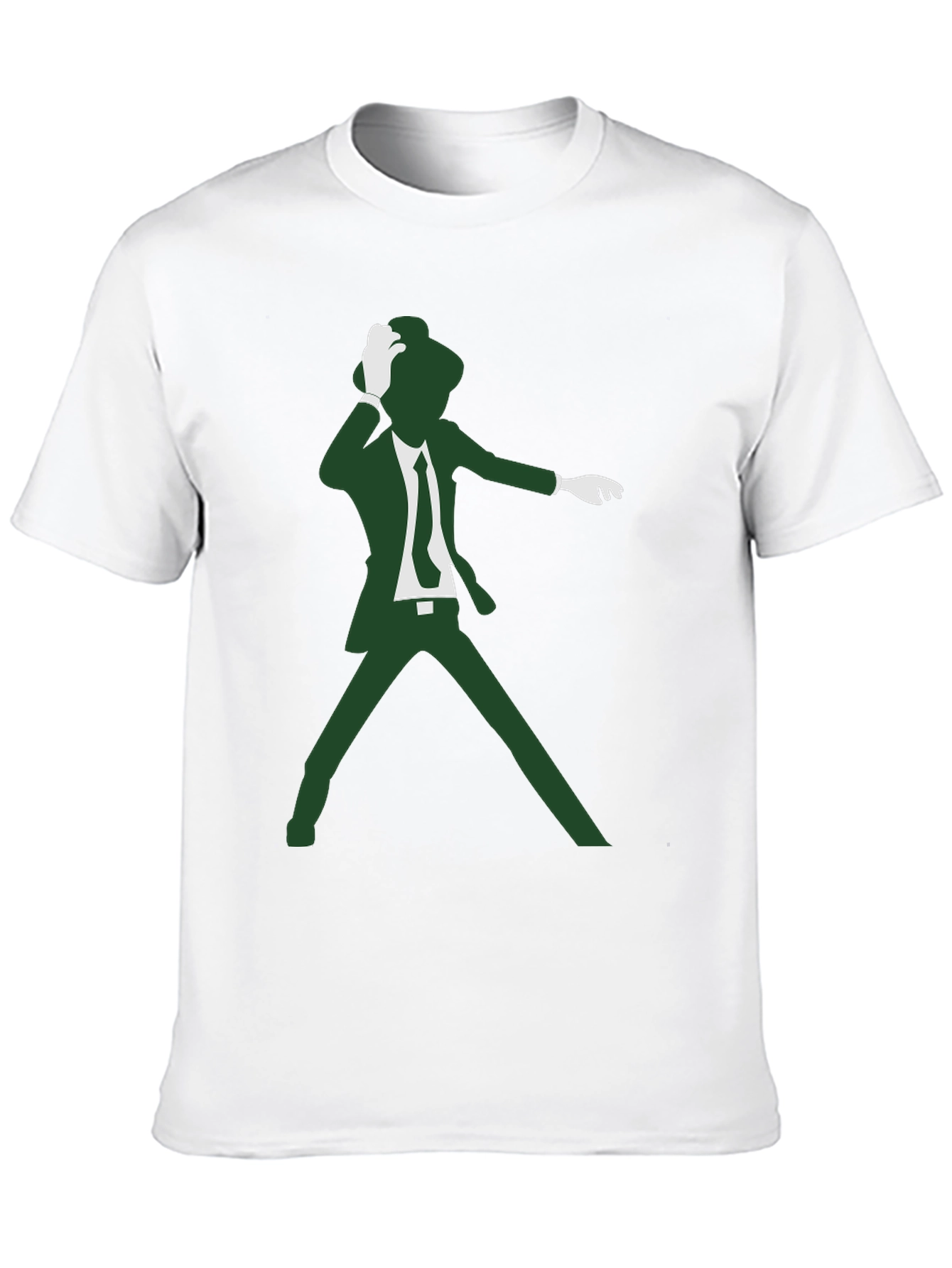 Retro Dancer Graphic Tee - Black Cotton T-Shirt