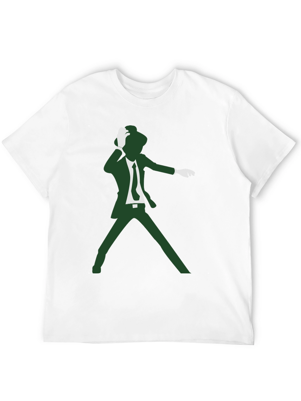 Retro Dancer Graphic Tee - Black Cotton T-Shirt
