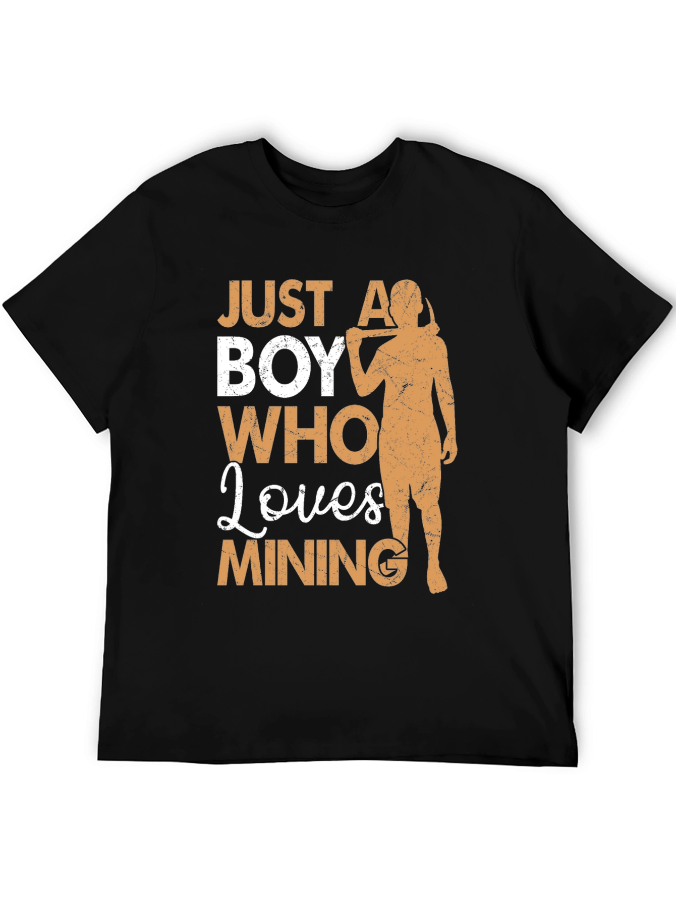 Mining Lover T-Shirt - Just A Boy Who Loves Mining