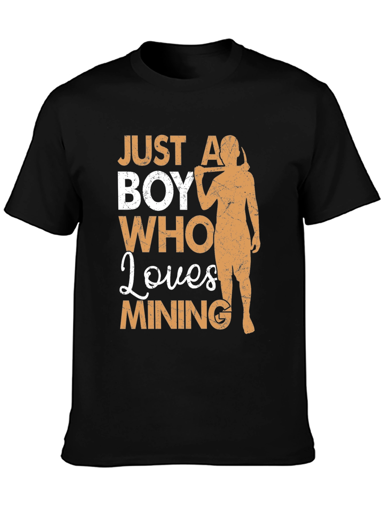 Mining Lover T-Shirt - Just A Boy Who Loves Mining
