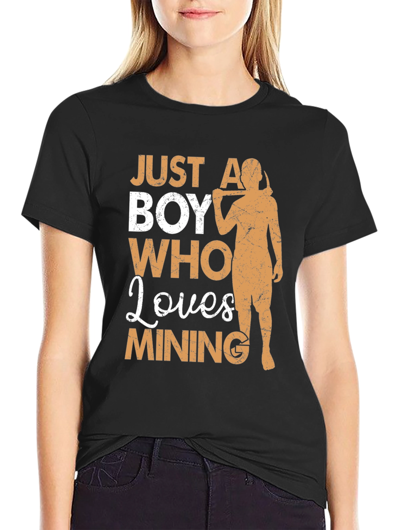 Mining Lover T-Shirt - Just A Boy Who Loves Mining