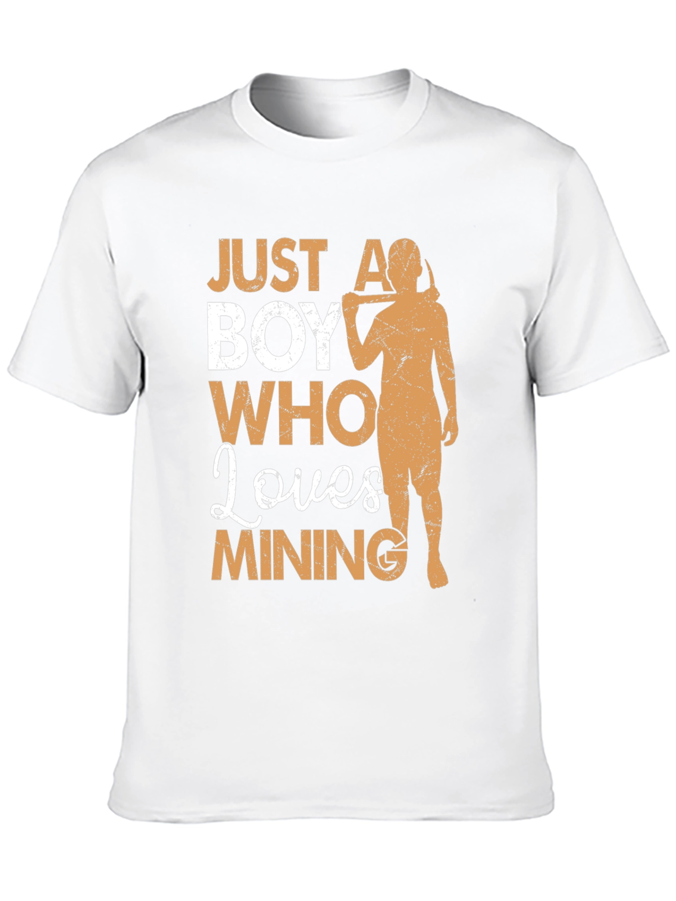 Mining Lover T-Shirt - Just A Boy Who Loves Mining