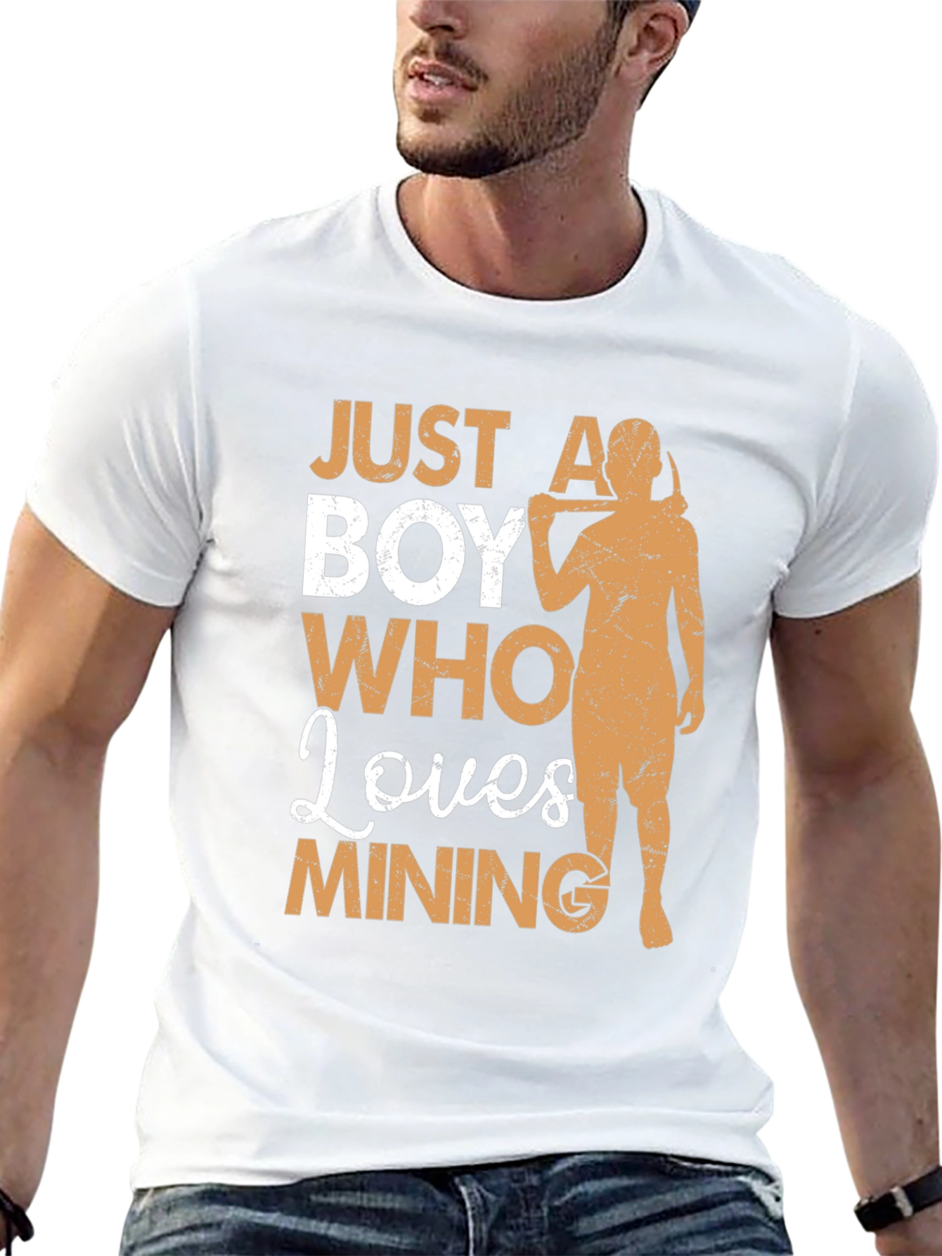 Mining Lover T-Shirt - Just A Boy Who Loves Mining