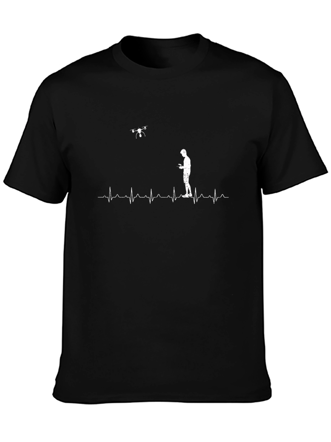 Drone Pilot Heartbeat T-Shirt - Flying Enthusiast