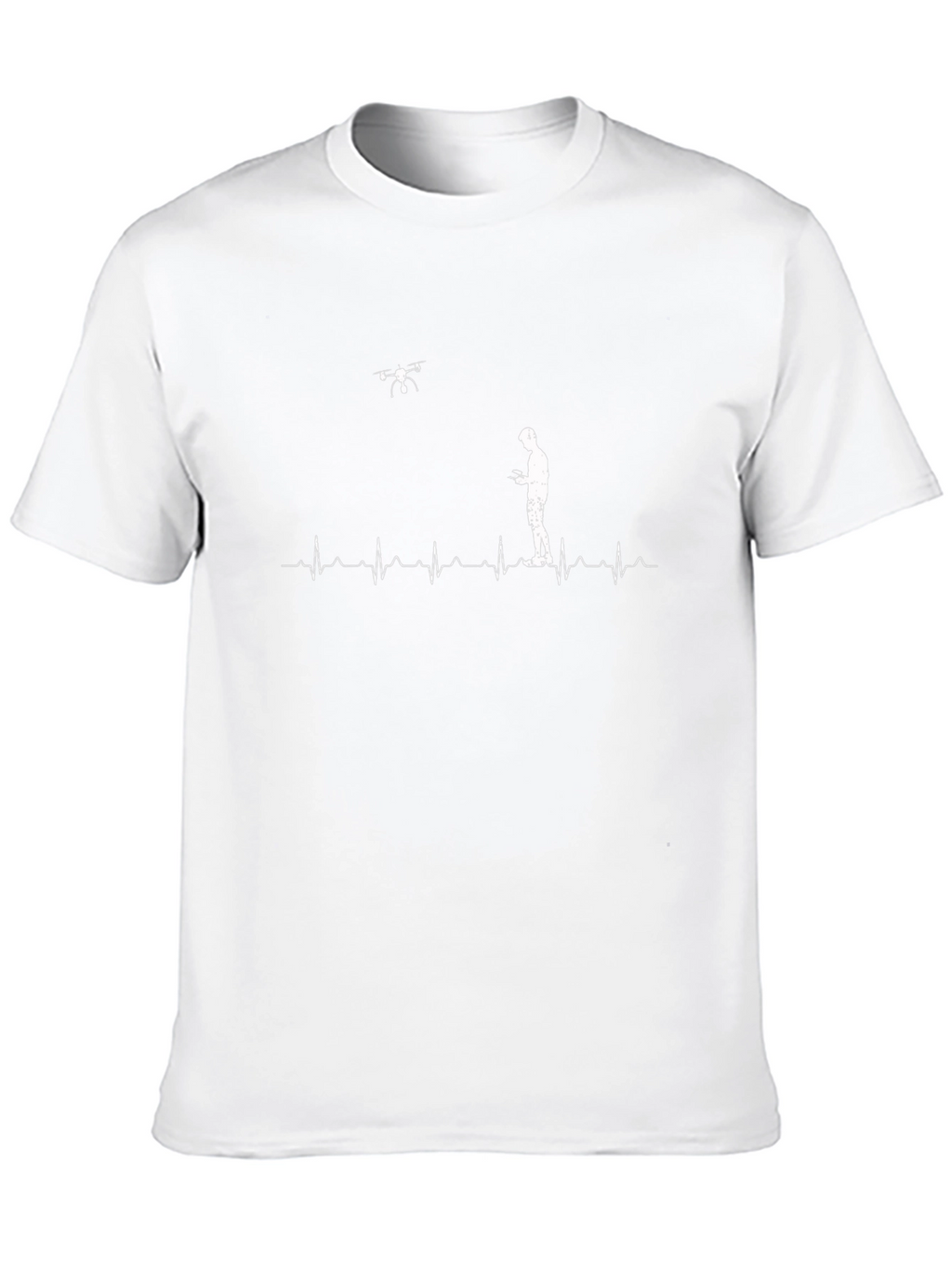 Drone Pilot Heartbeat T-Shirt - Flying Enthusiast