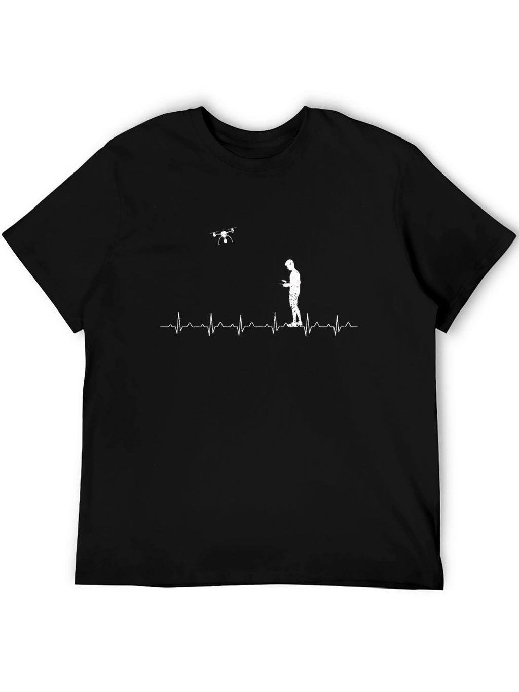 Drone Pilot Heartbeat T-Shirt - Flying Enthusiast