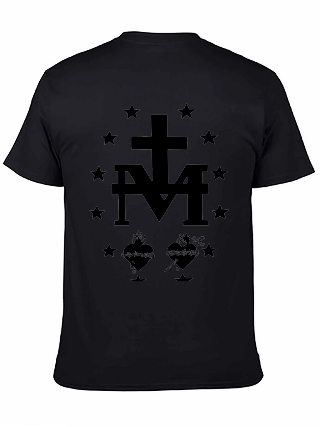 Graphic Print Black T-Shirt for Men
