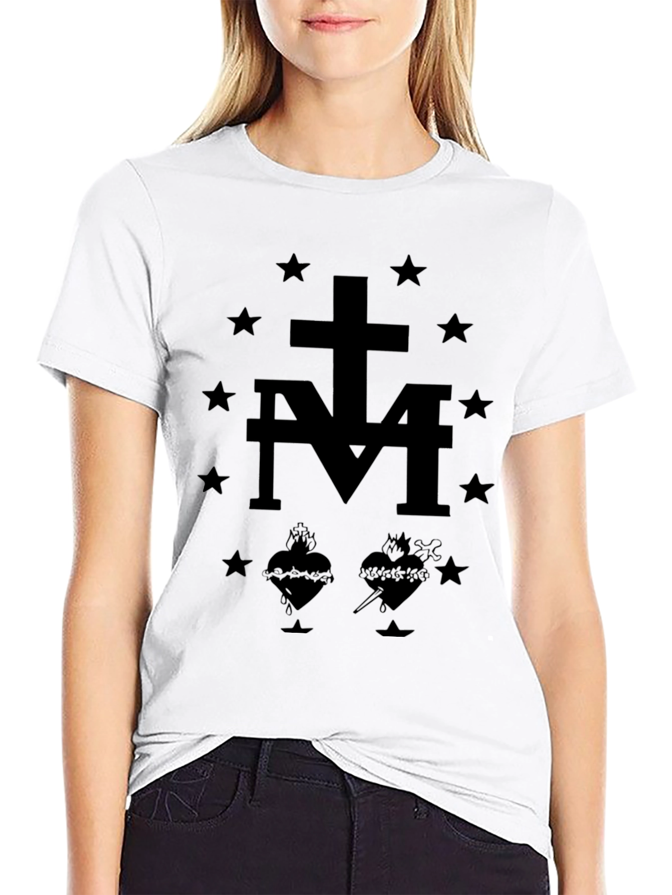 Graphic Print Black T-Shirt for Men