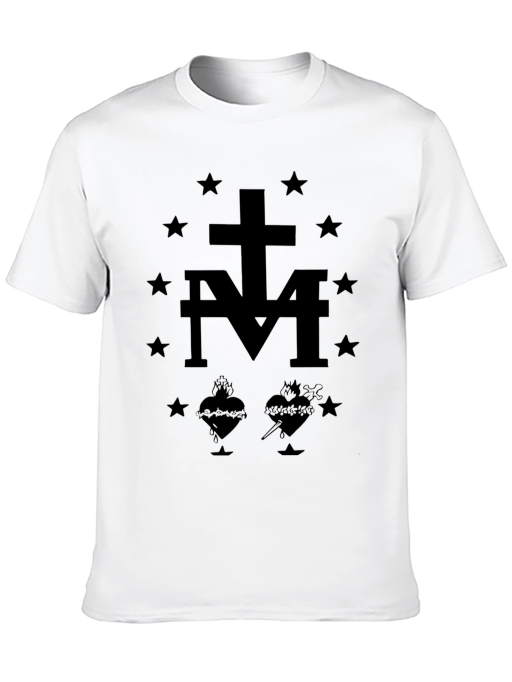 Graphic Print Black T-Shirt for Men