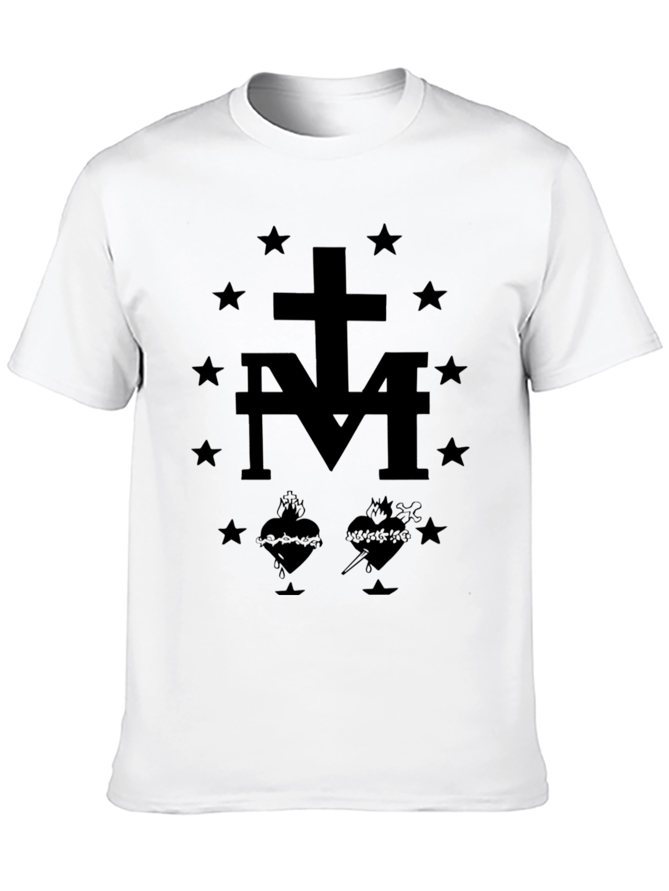 Graphic Print Black T-Shirt for Men