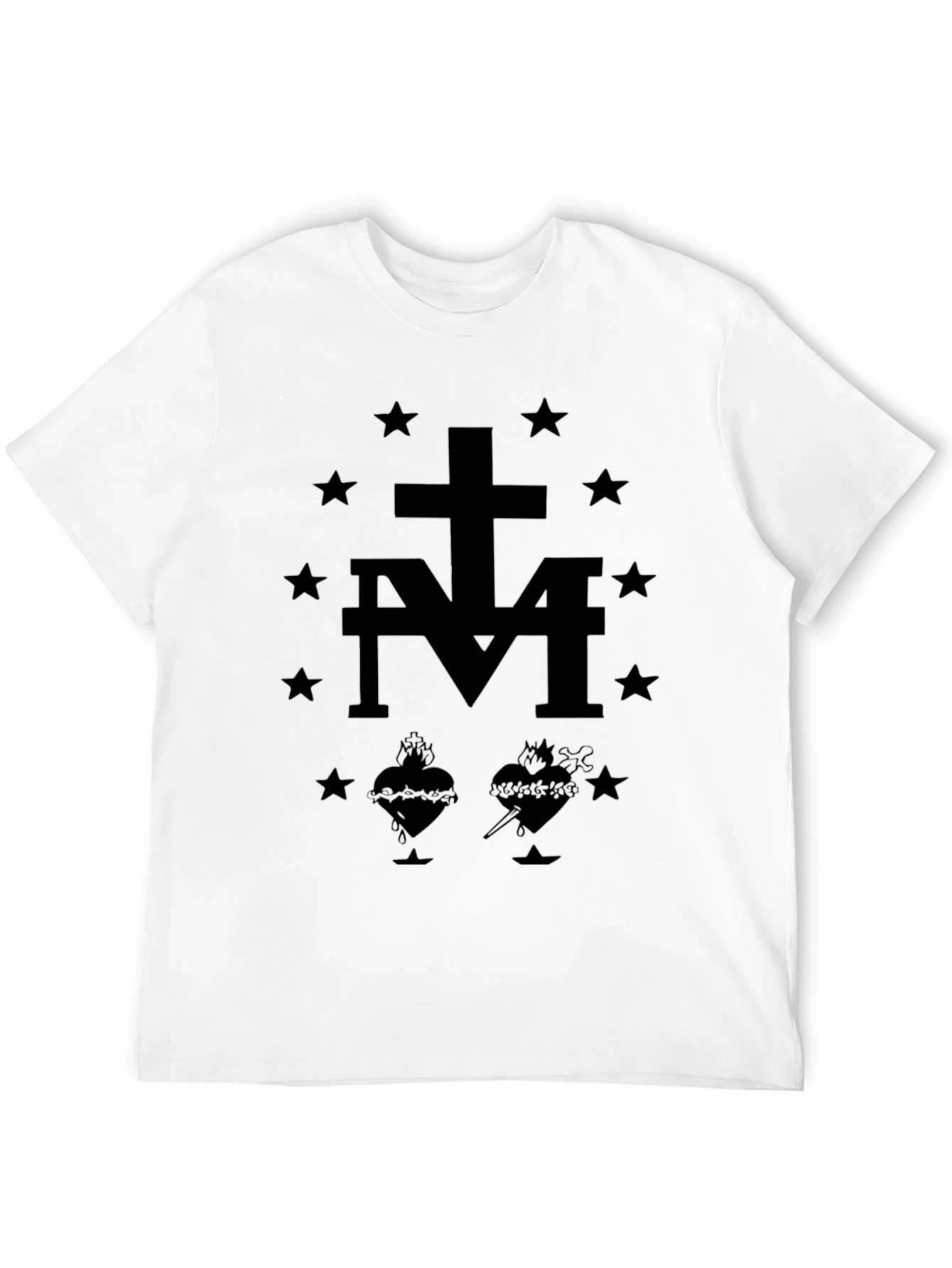 Graphic Print Black T-Shirt for Men