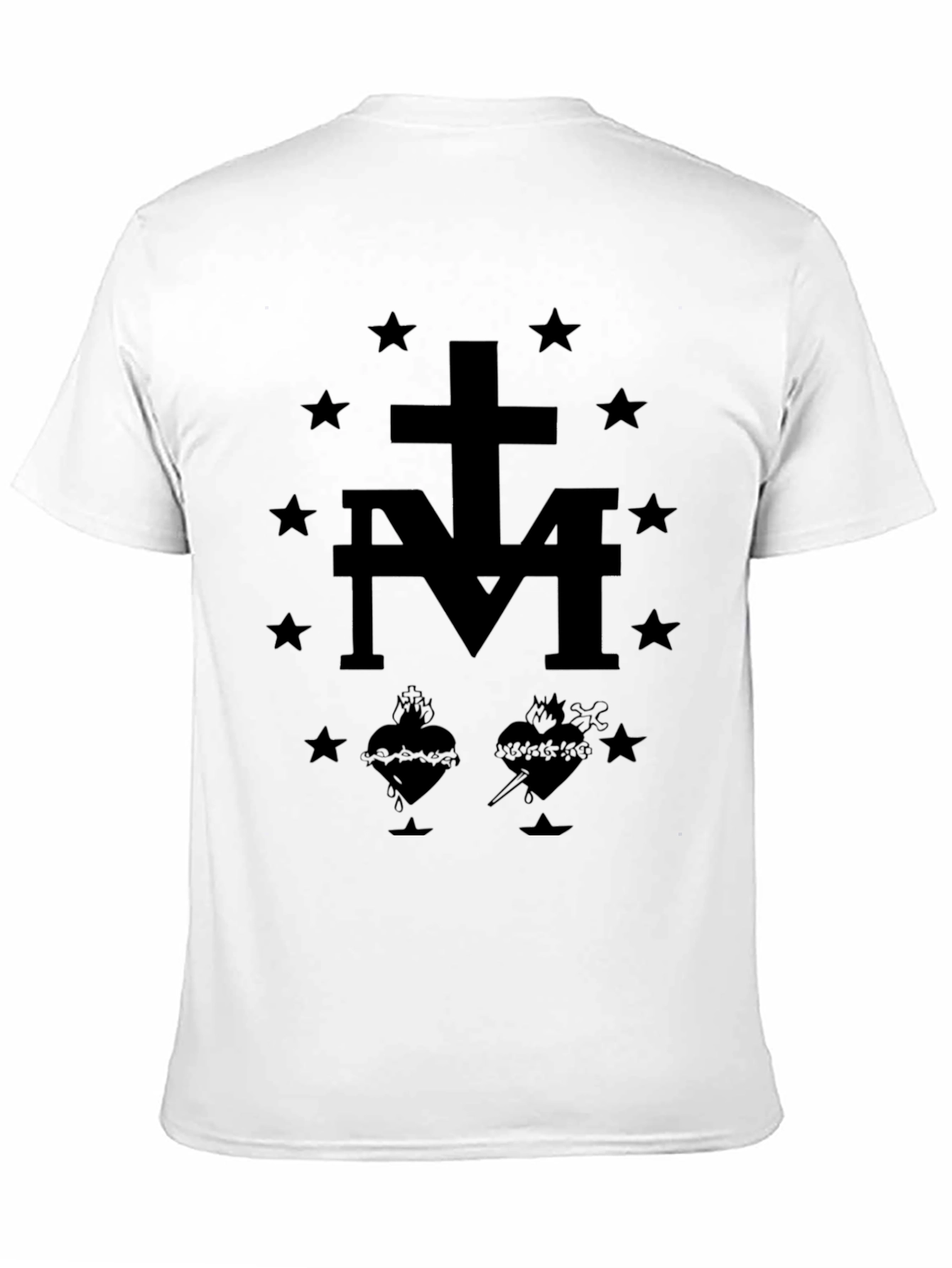 Graphic Print Black T-Shirt for Men