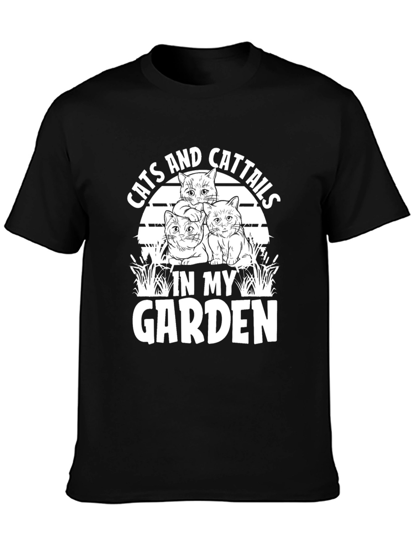 Cats & Cattails Garden T-Shirt