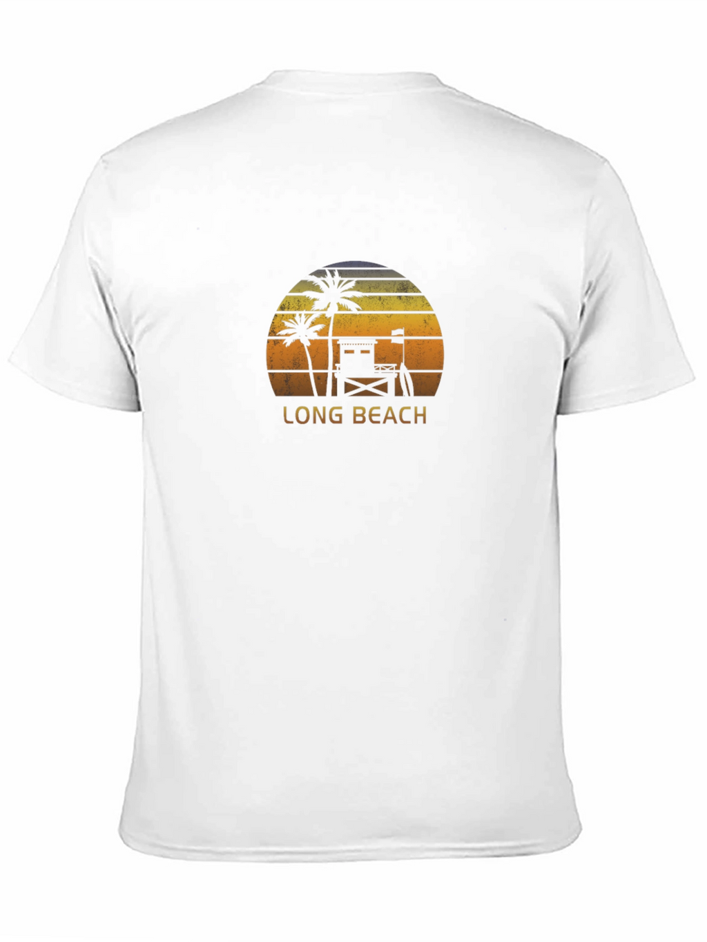 Long Beach Sunset Graphic Tee - Black