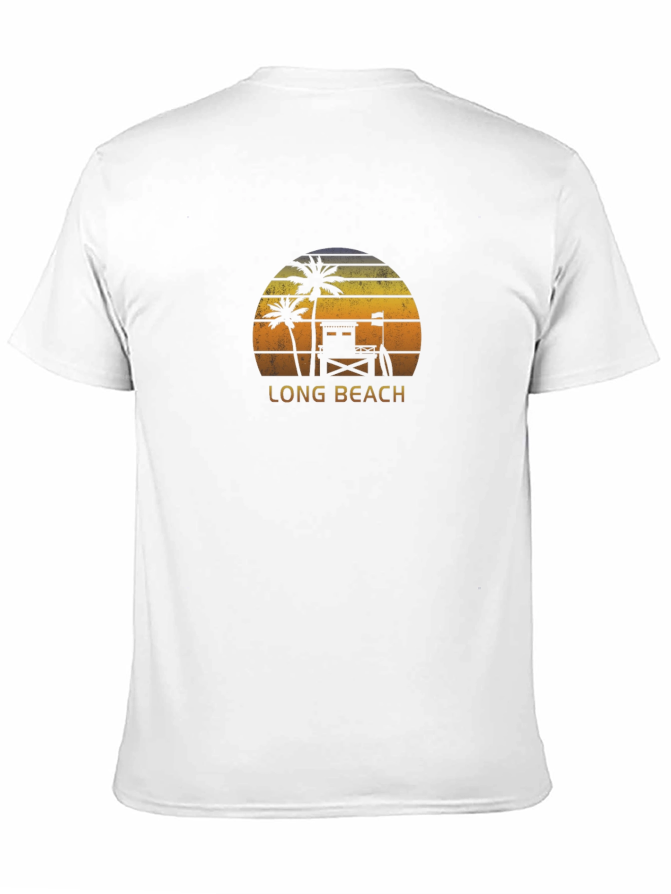 Long Beach Sunset Graphic Tee - Black