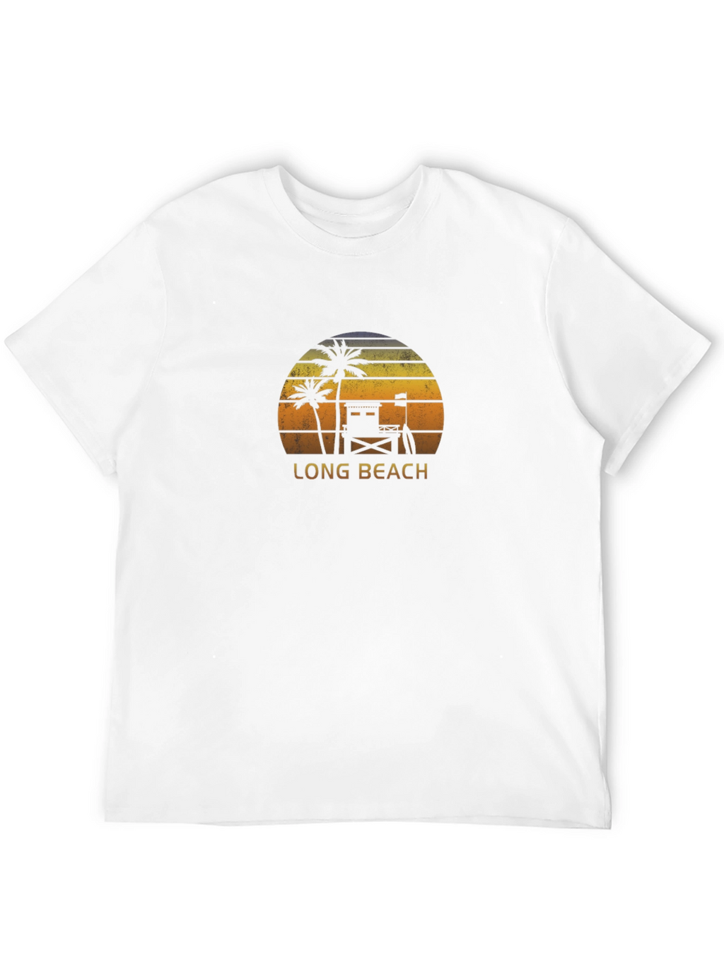 Long Beach Sunset Graphic Tee - Black