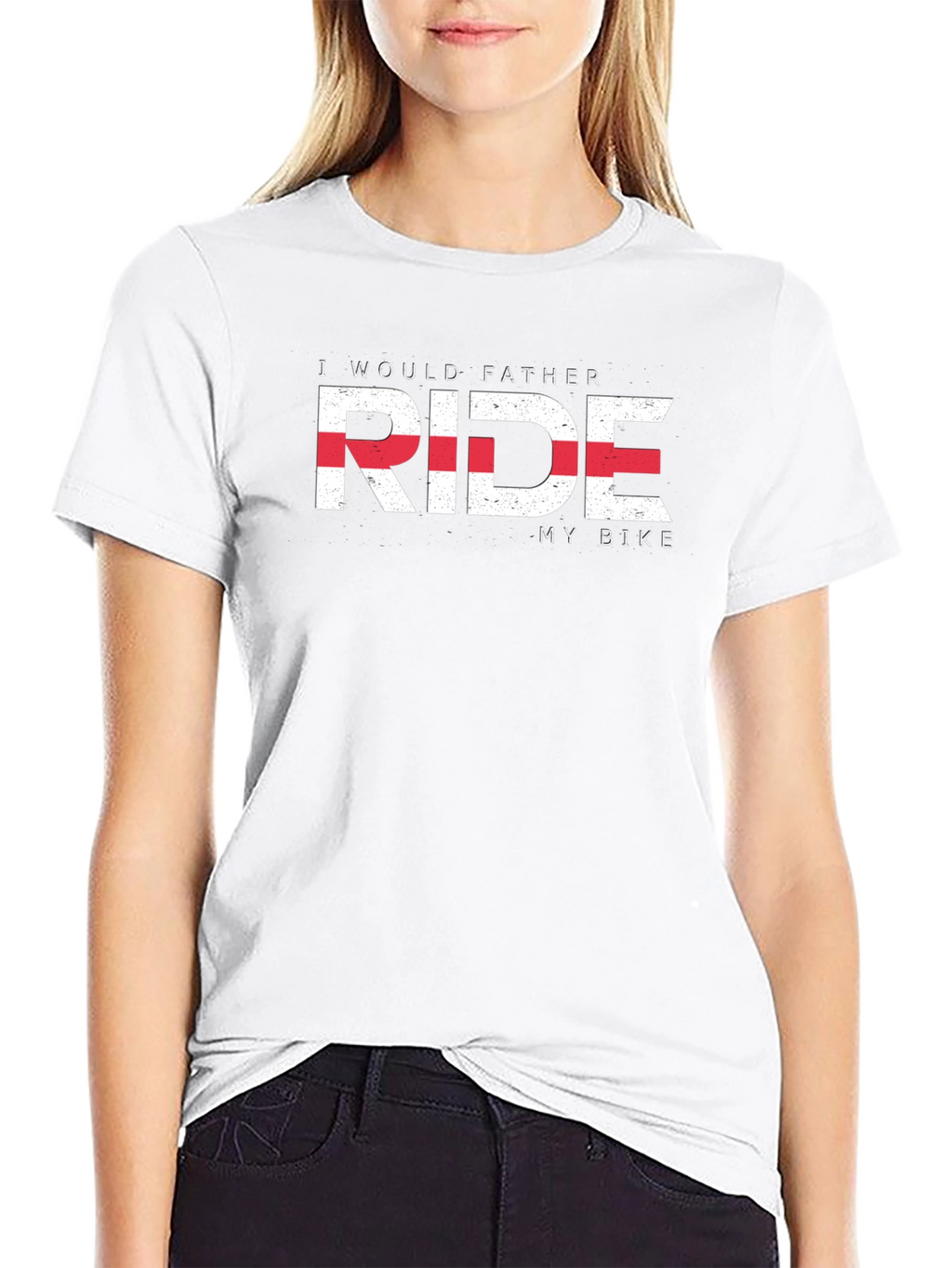 I Would Father Ride My Bike T-Shirt - Black