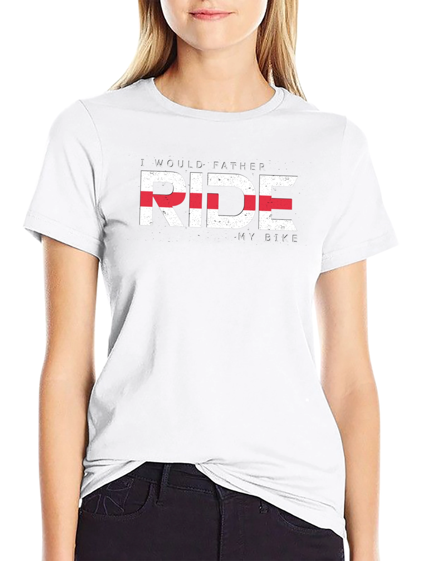 I Would Father Ride My Bike T-Shirt - Black