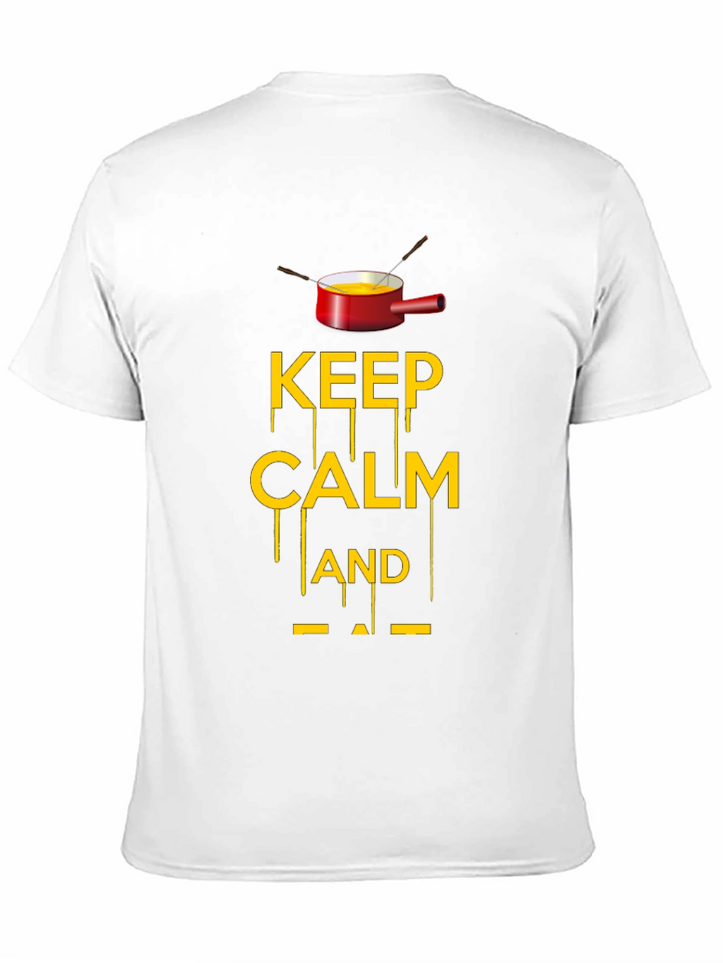 Keep Calm and Fondue Black T-Shirt