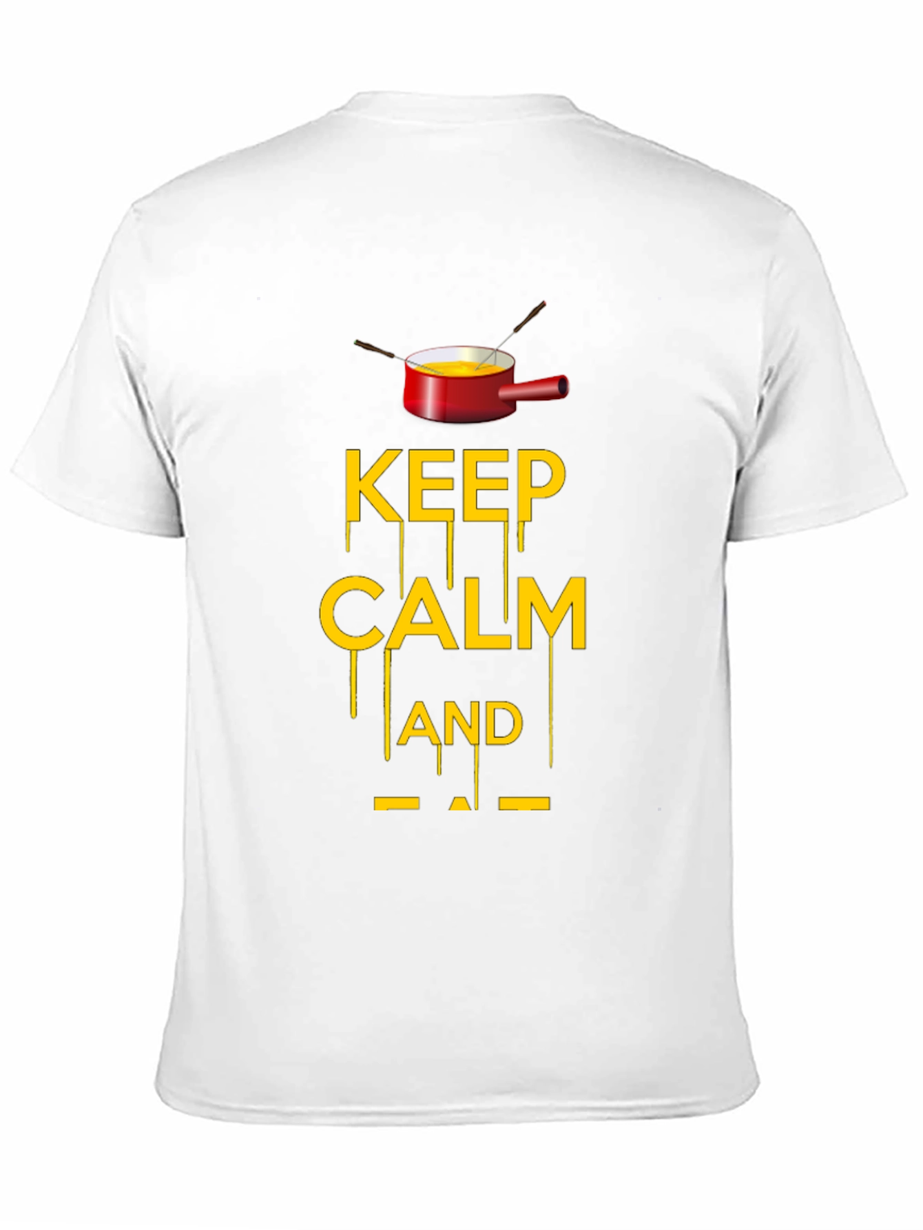 Keep Calm and Fondue Black T-Shirt