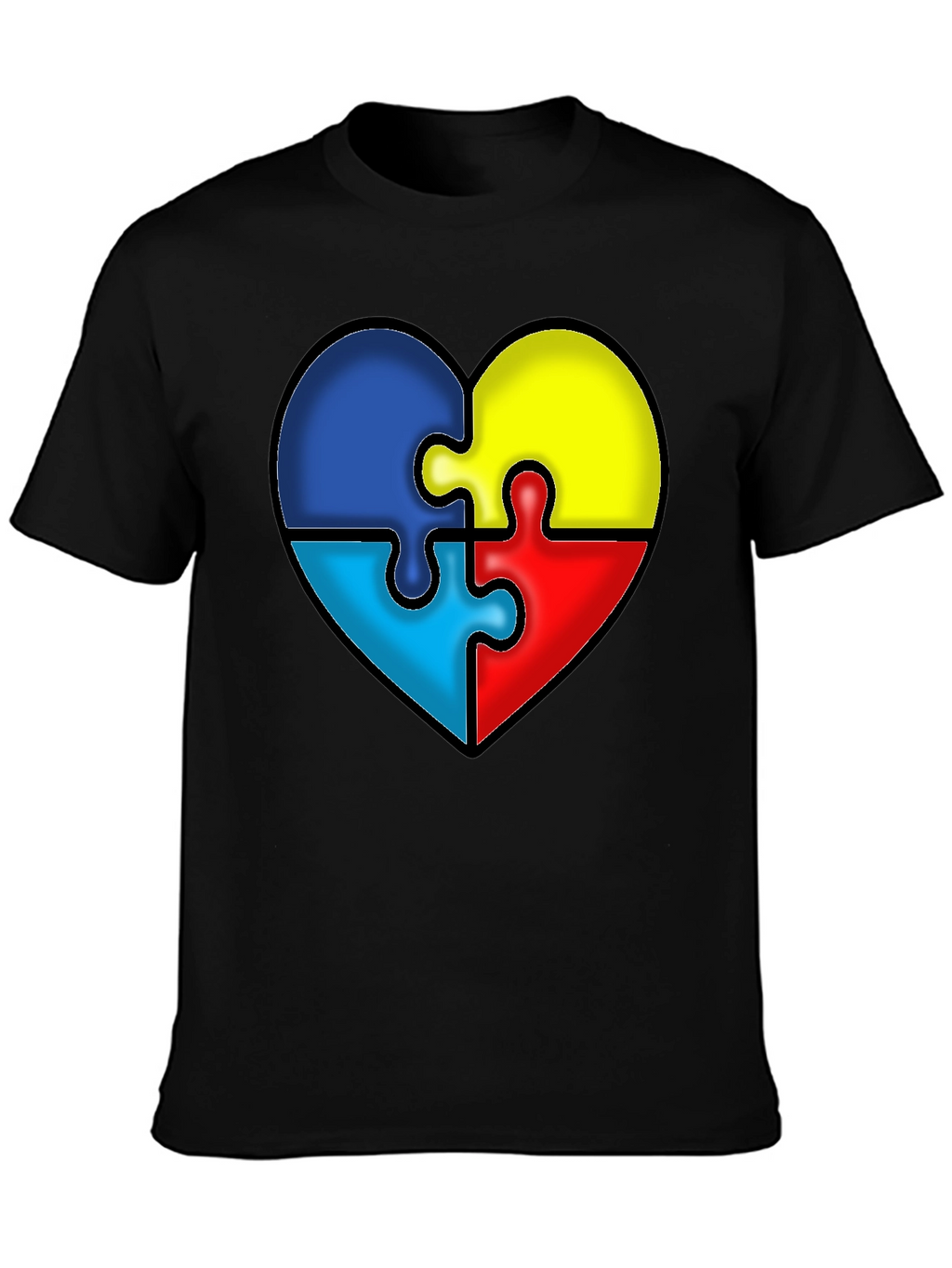 Autism Awareness Puzzle Heart T-Shirt