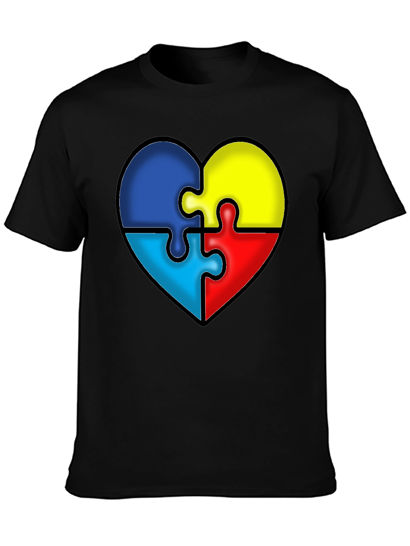 Autism Awareness Puzzle Heart T-Shirt