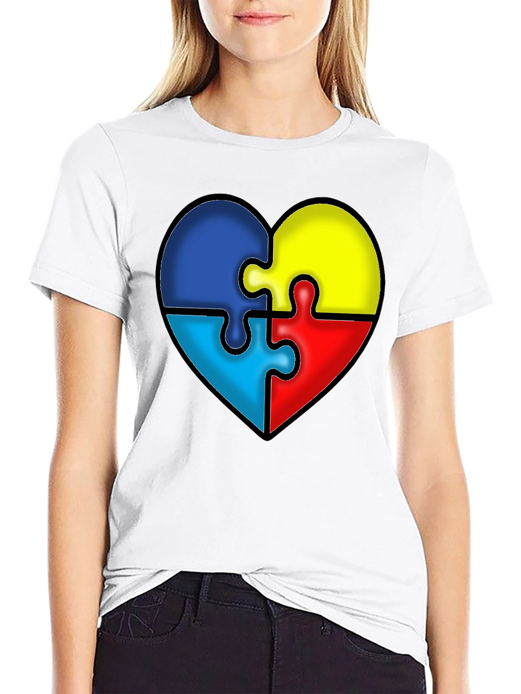 Autism Awareness Puzzle Heart T-Shirt