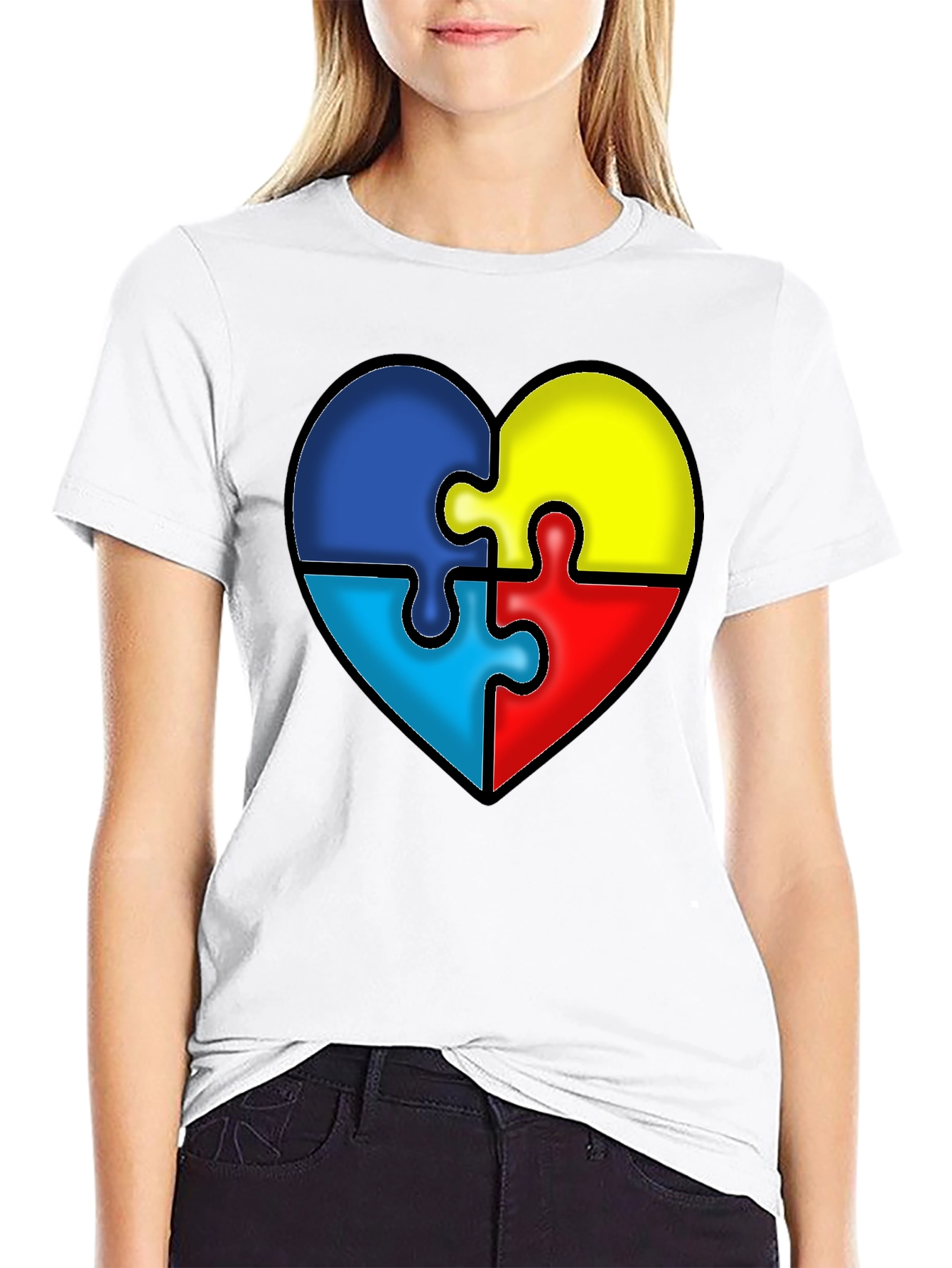 Autism Awareness Puzzle Heart T-Shirt
