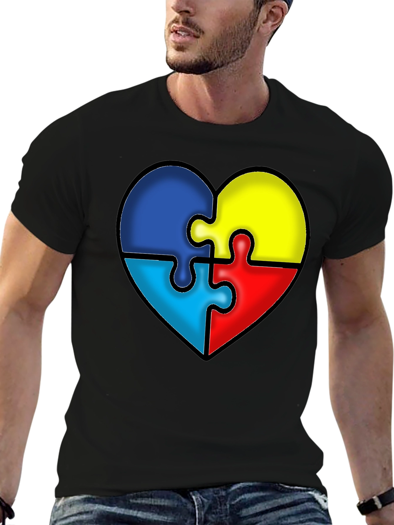 Autism Awareness Puzzle Heart T-Shirt
