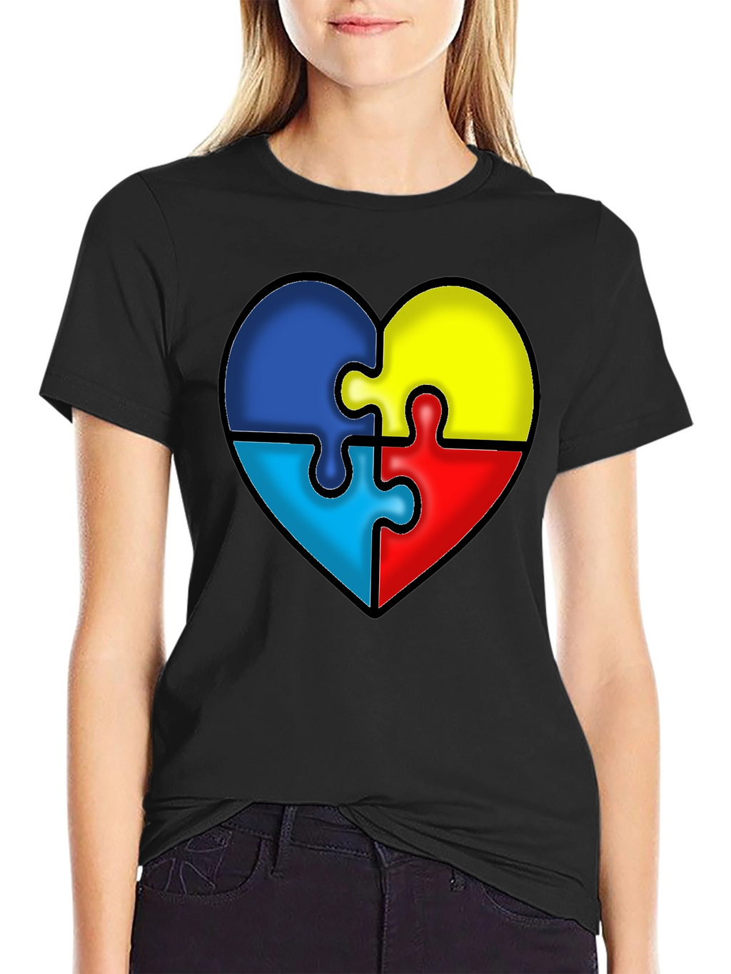 Autism Awareness Puzzle Heart T-Shirt