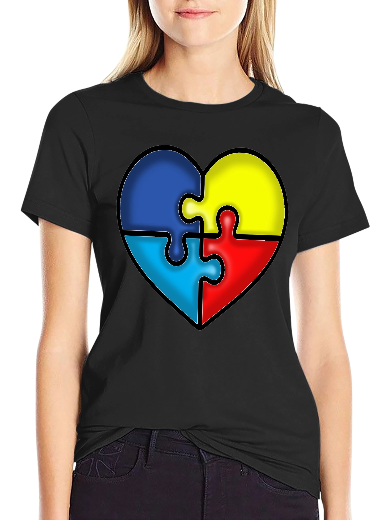 Autism Awareness Puzzle Heart T-Shirt