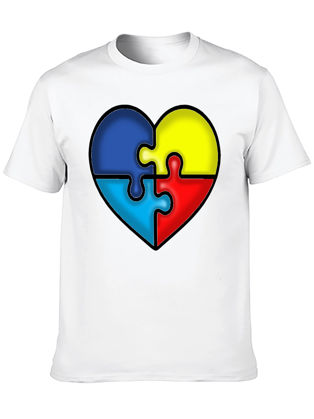 Autism Awareness Puzzle Heart T-Shirt