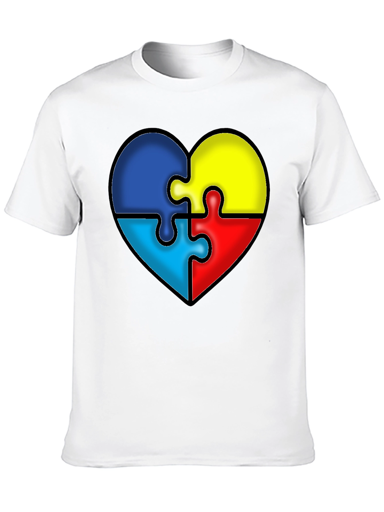 Autism Awareness Puzzle Heart T-Shirt