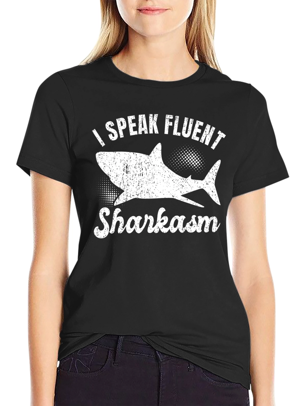 Fluent Sharkasm Graphic T-Shirt