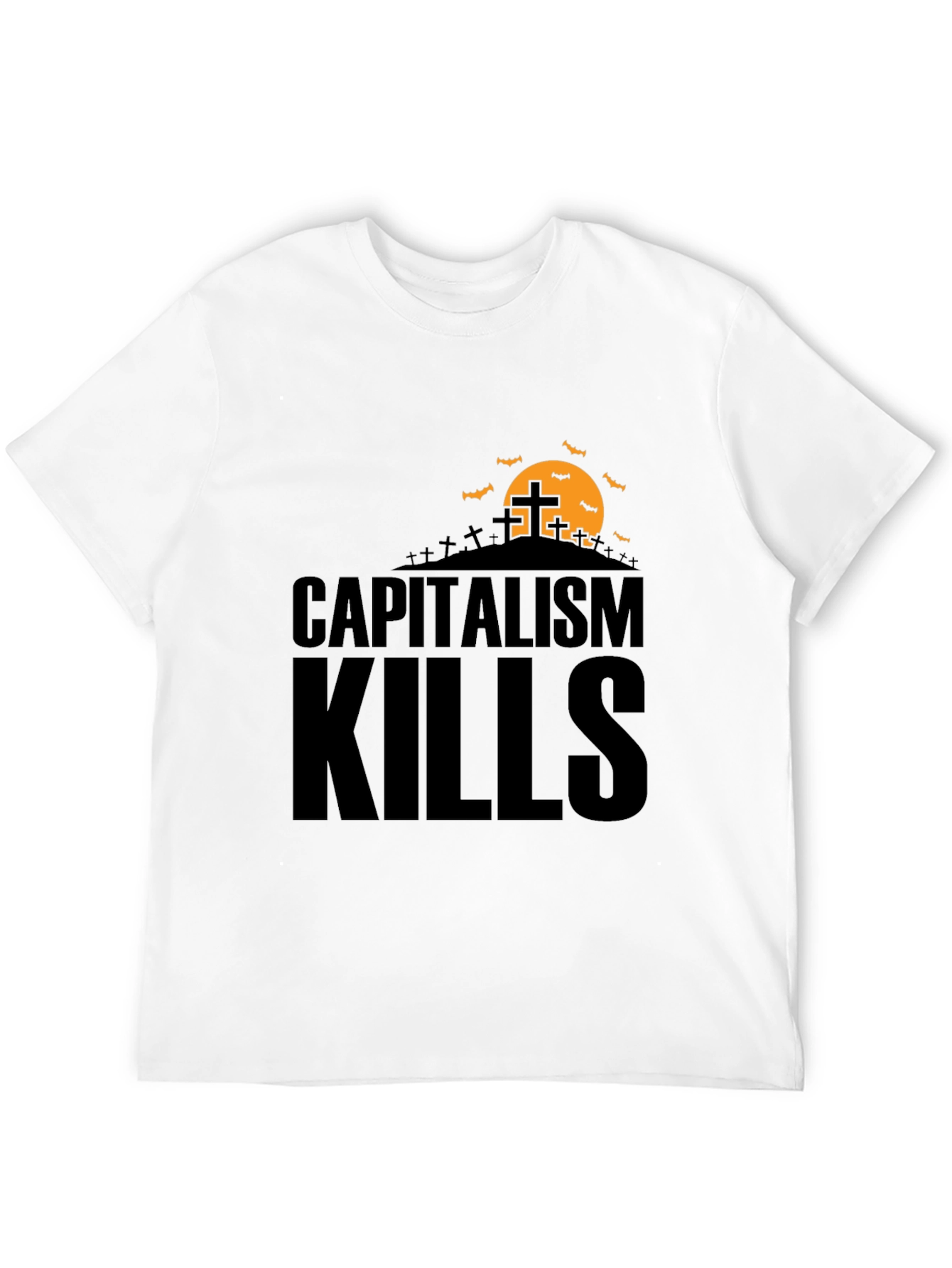 Capitalism Kills Graphic Tee - Spooky Halloween Design