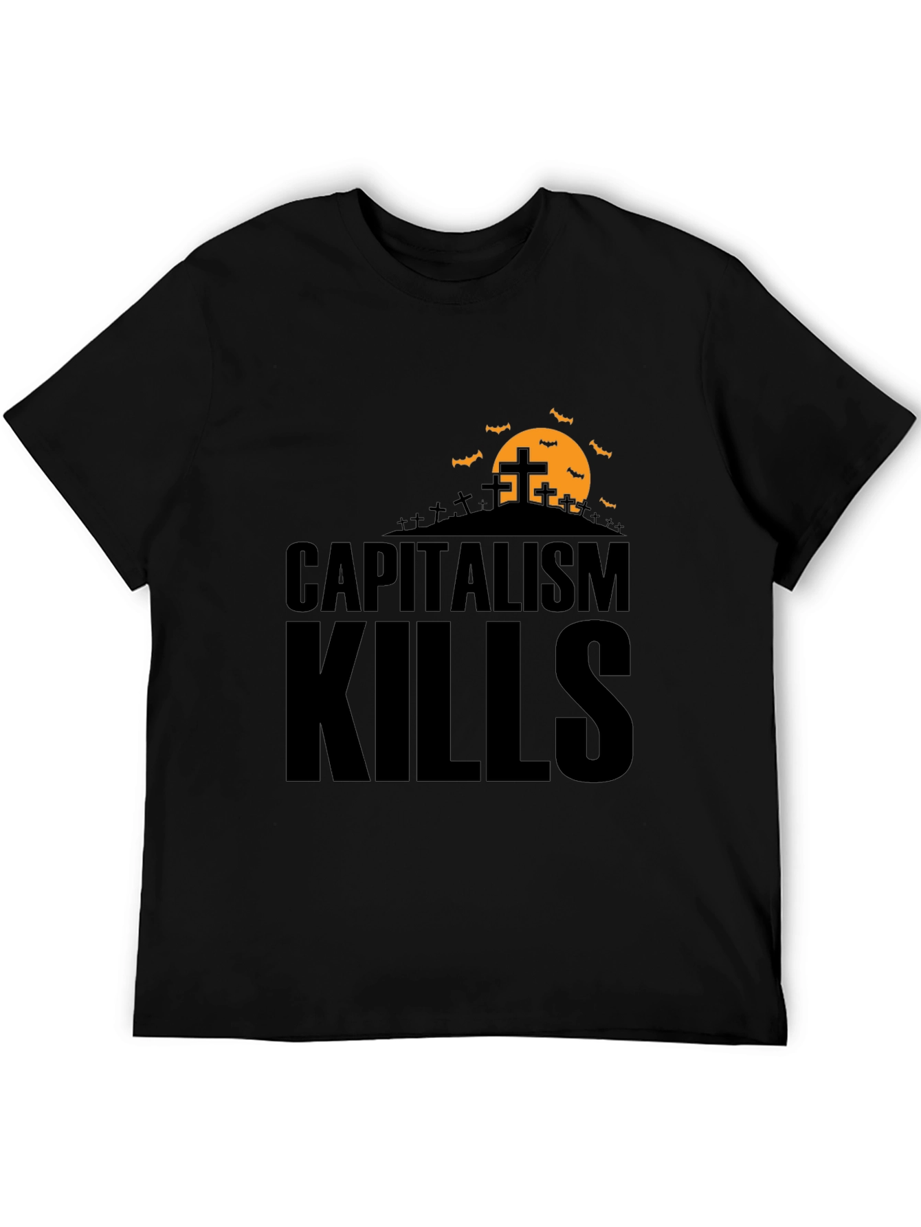 Capitalism Kills Graphic Tee - Spooky Halloween Design