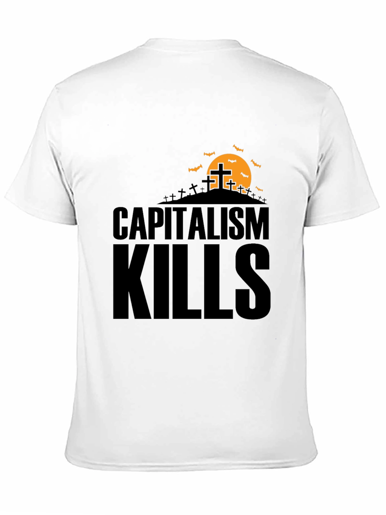 Capitalism Kills Graphic Tee - Spooky Halloween Design