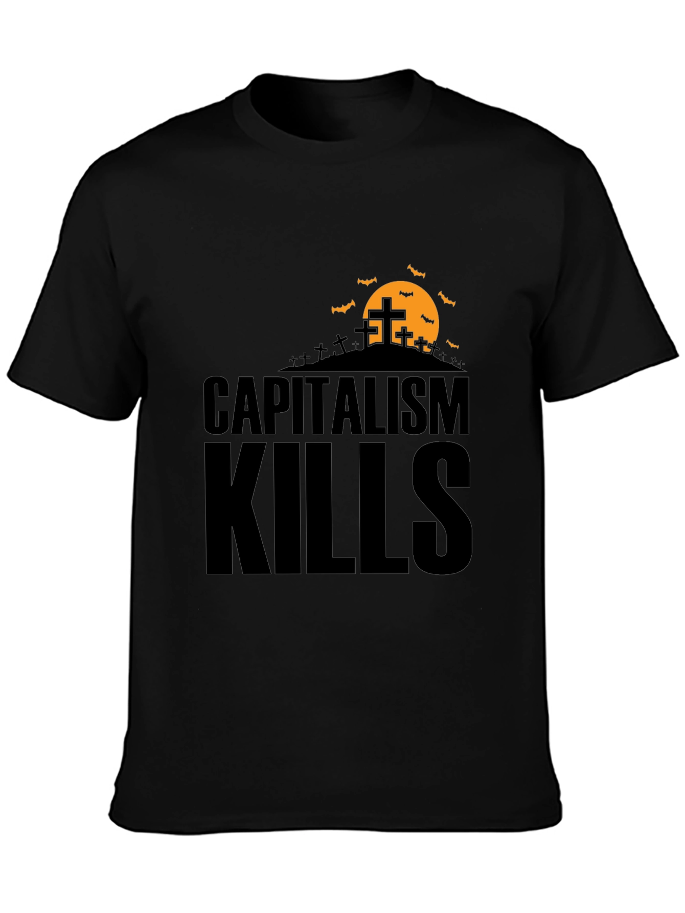 Capitalism Kills Graphic Tee - Spooky Halloween Design