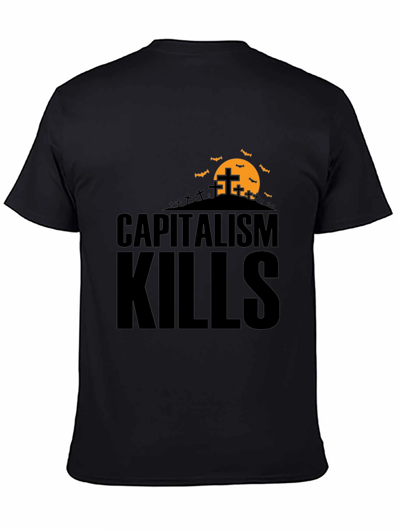 Capitalism Kills Graphic Tee - Spooky Halloween Design