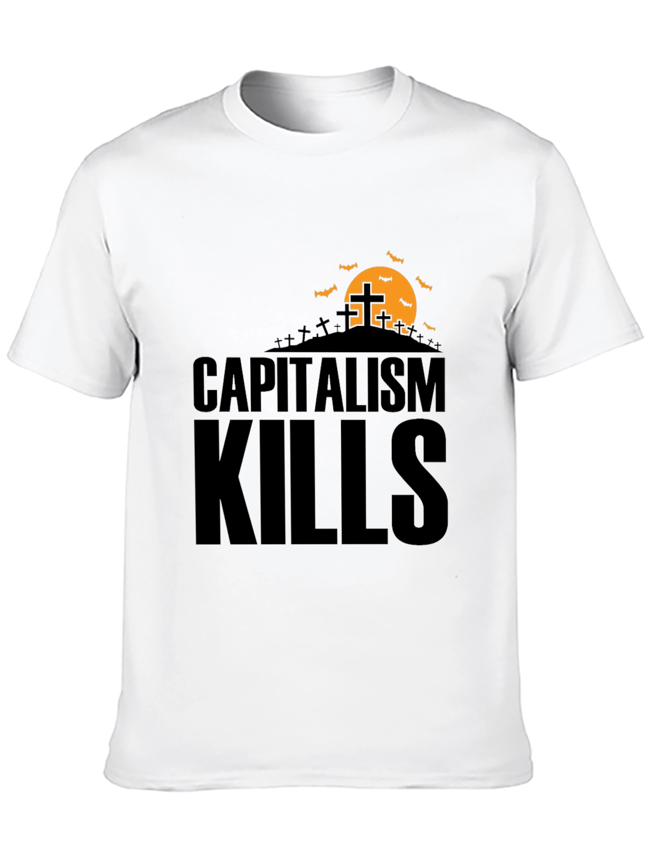 Capitalism Kills Graphic Tee - Spooky Halloween Design