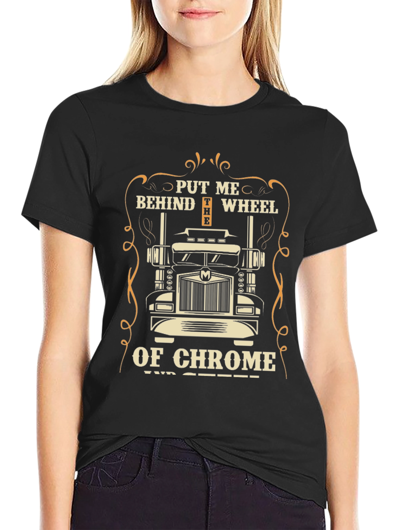 Truckers Chrome Wheel T-Shirt