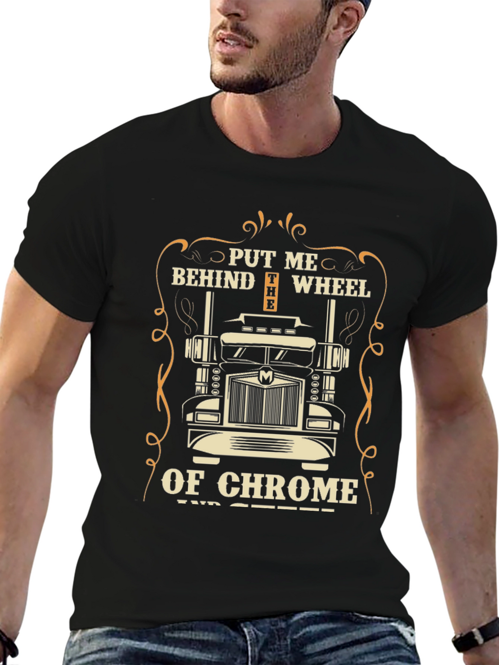 Truckers Chrome Wheel T-Shirt