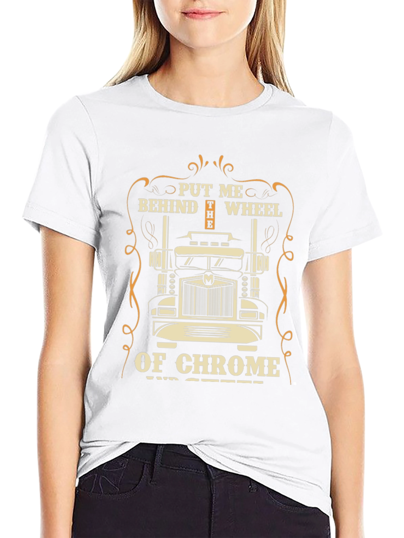 Truckers Chrome Wheel T-Shirt