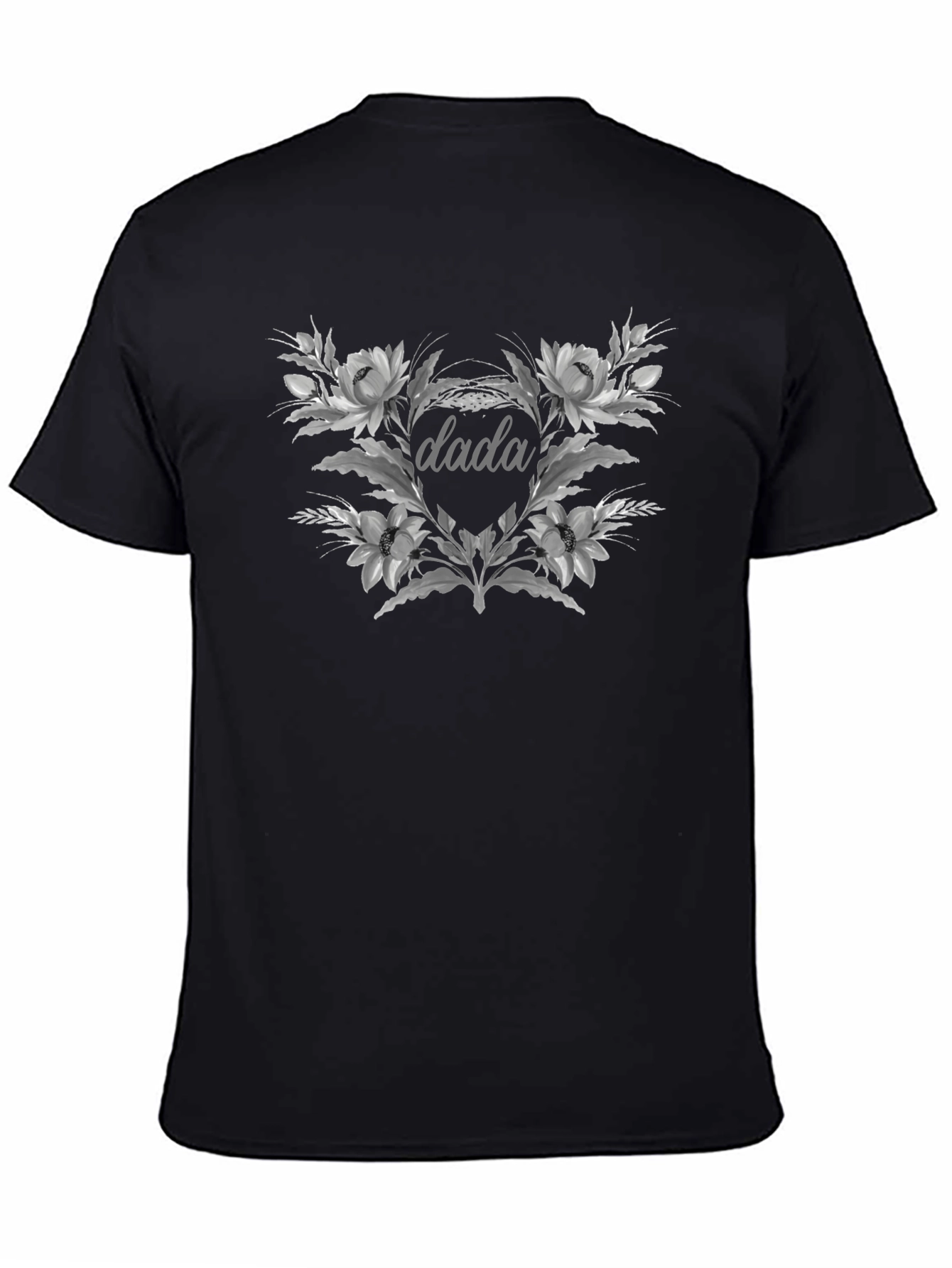 Dada Floral Graphic Tee - Trendy Unisex Cotton Shirt