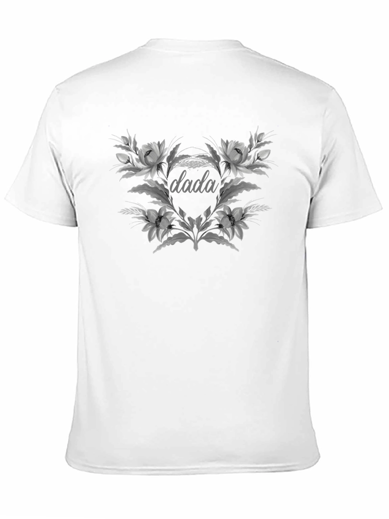 Dada Floral Graphic Tee - Trendy Unisex Cotton Shirt