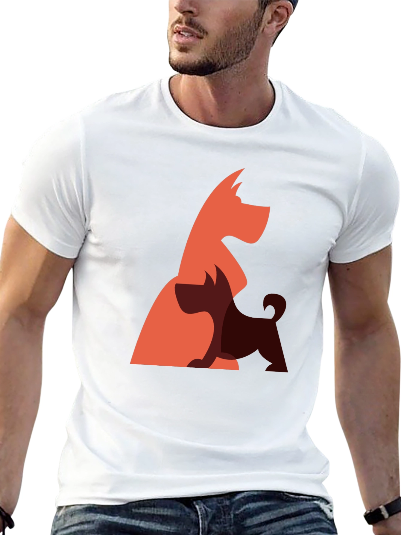 Dog Breed Graphic Tee - Modern Pet Lover Shirt