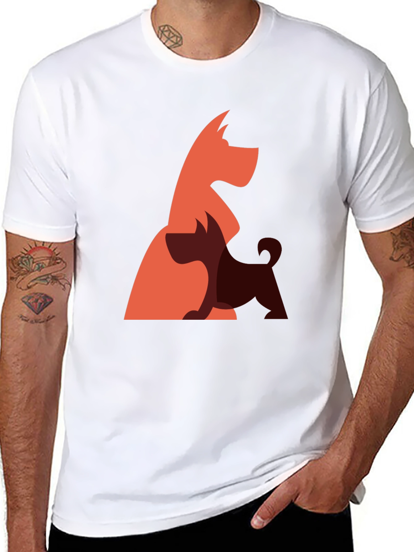 Dog Breed Graphic Tee - Modern Pet Lover Shirt