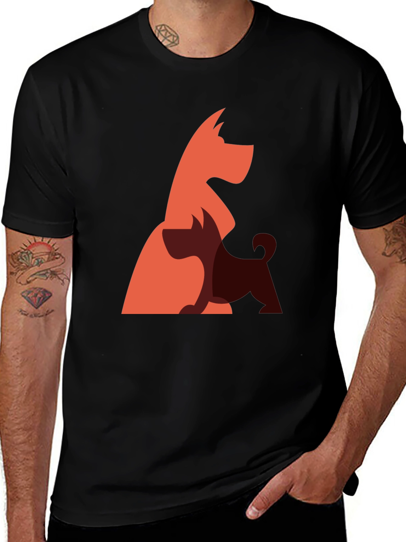 Dog Breed Graphic Tee - Modern Pet Lover Shirt
